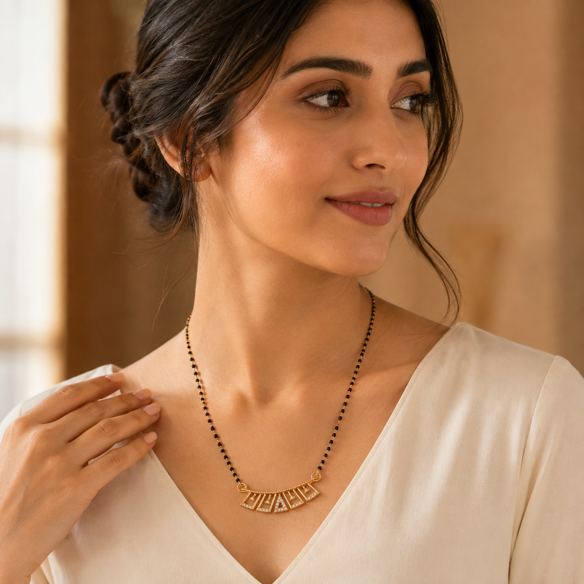 Aria Geometric Crystal Women’s Mangalsutra GWM 43