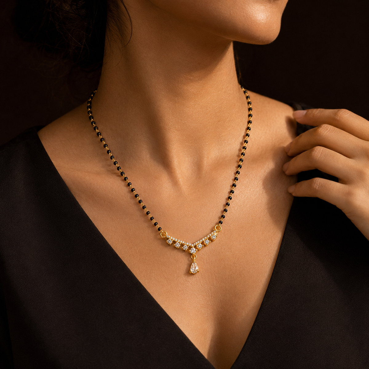 Avyanna Crystal Cascade Women’s Mangalsutra GWM 33