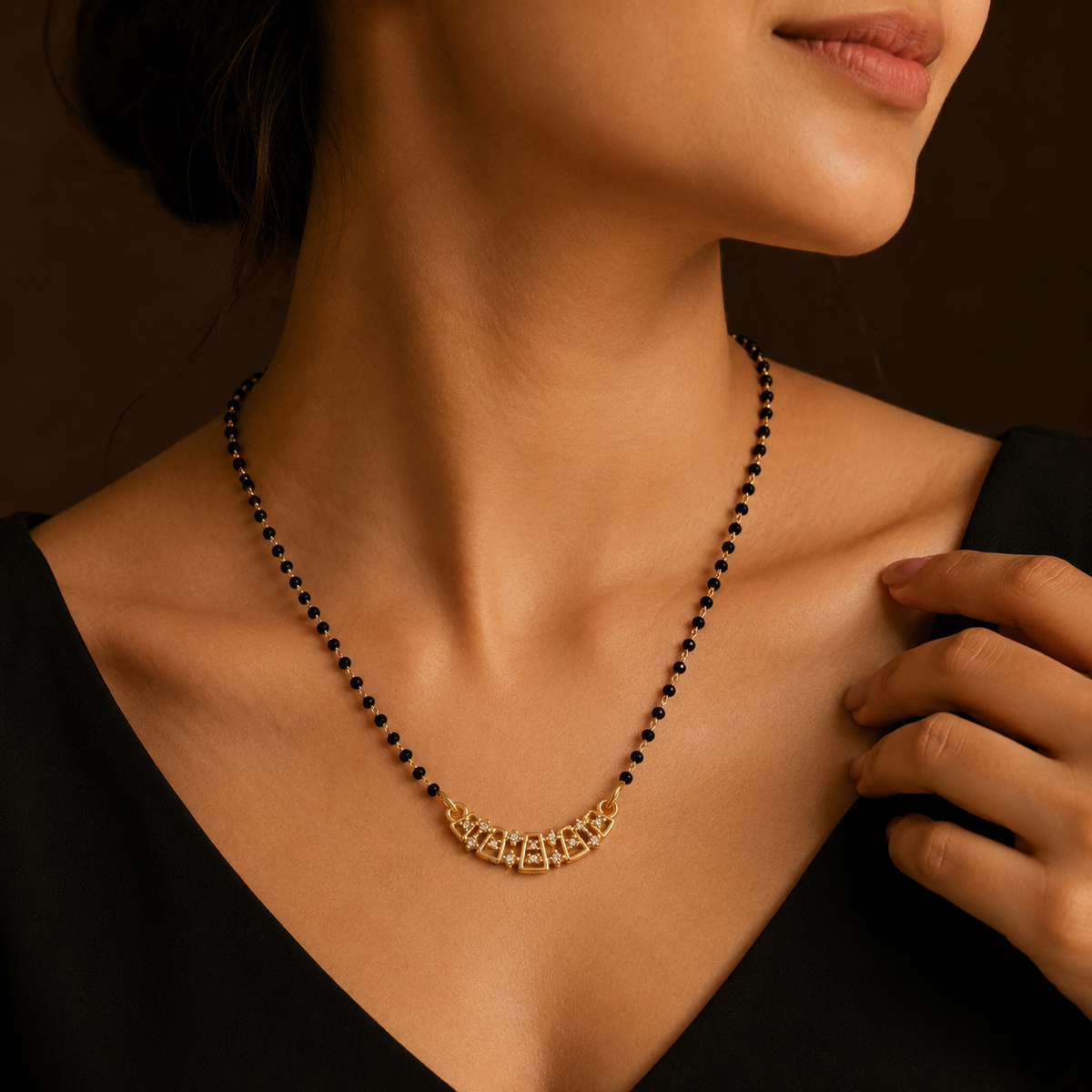 Elowen Geometric Spark Women’s Mangalsutra GWM 23