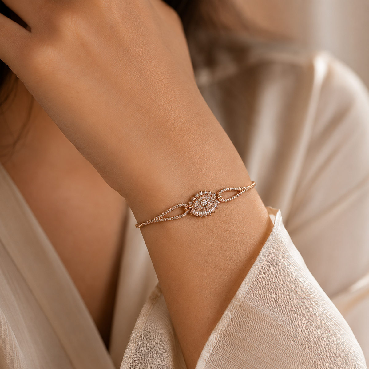 Aurelia Crystal Eye Bracelet GWB 182