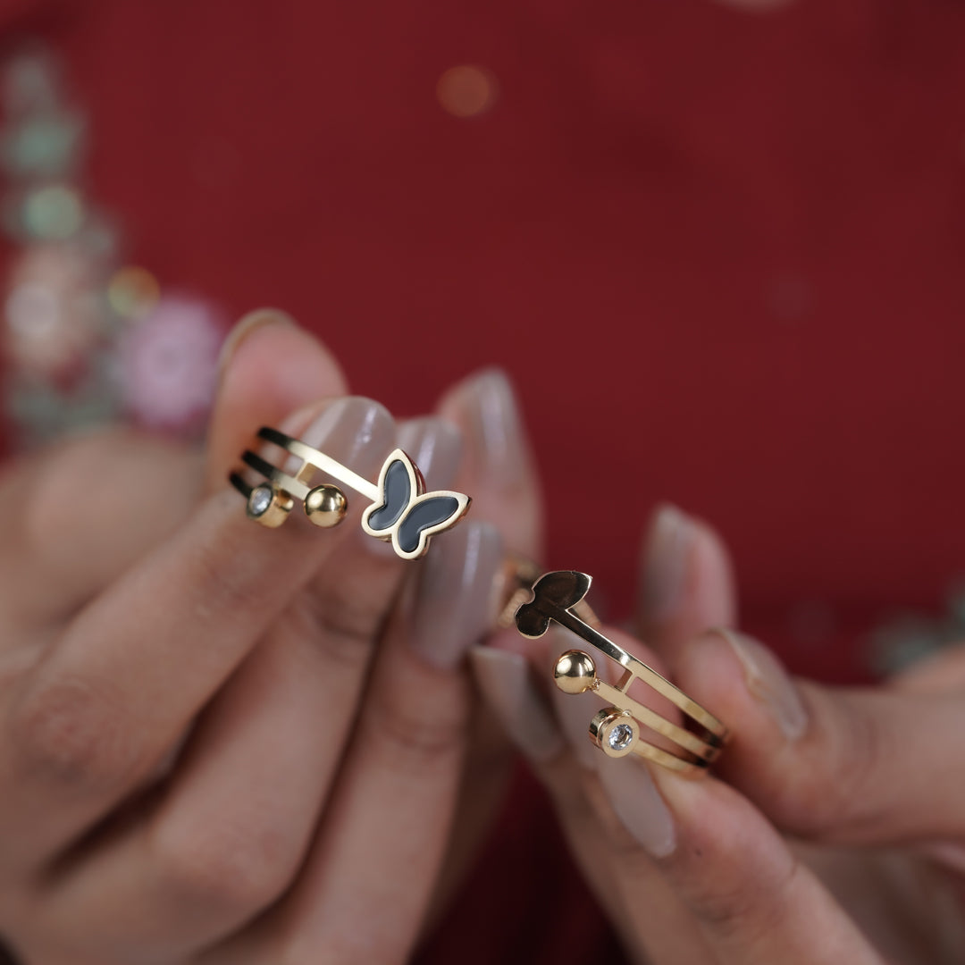 Modern Black Butterfly Dual Line Kada GWK -26