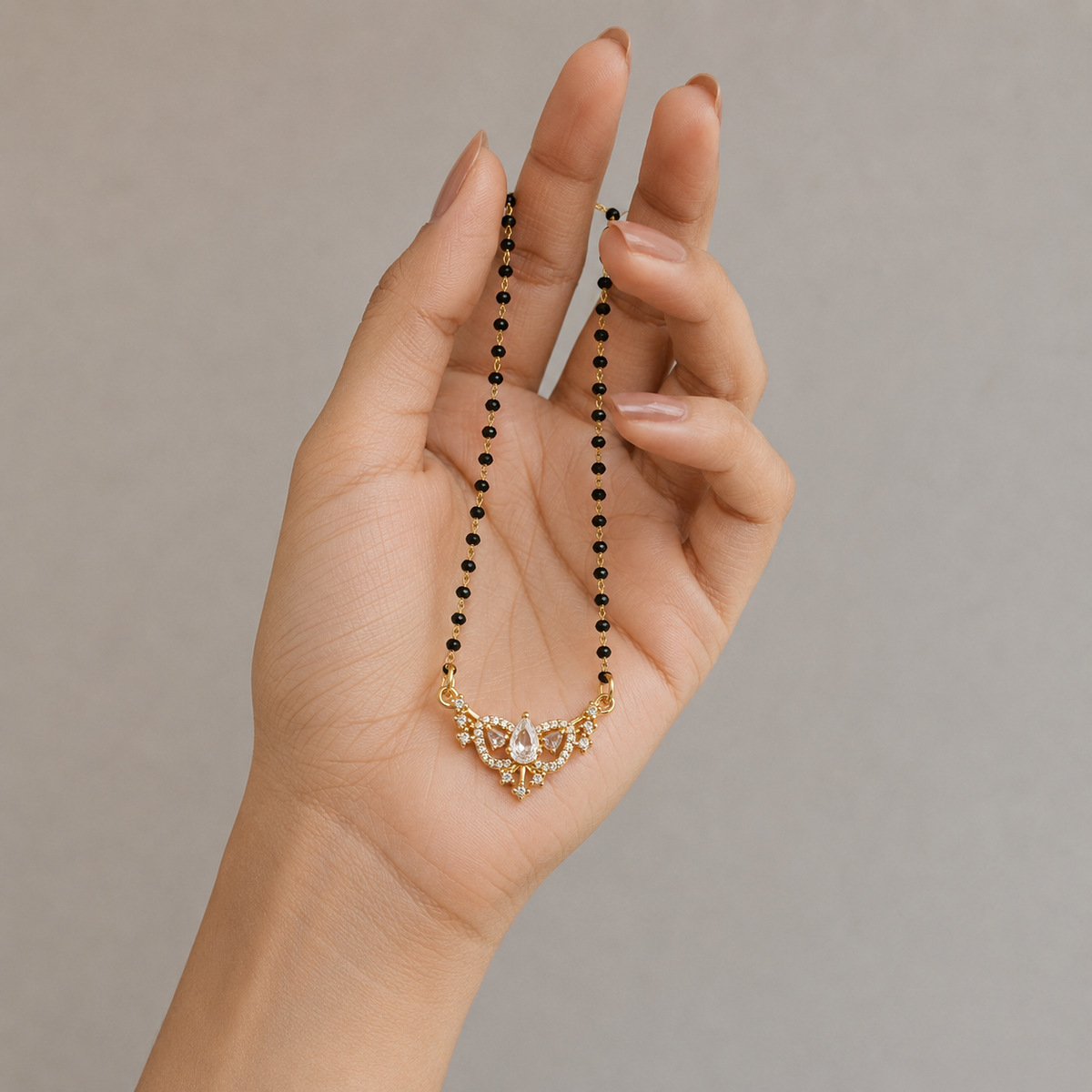 Elaria Teardrop Crystal Women’s Mangalsutra GWM 41