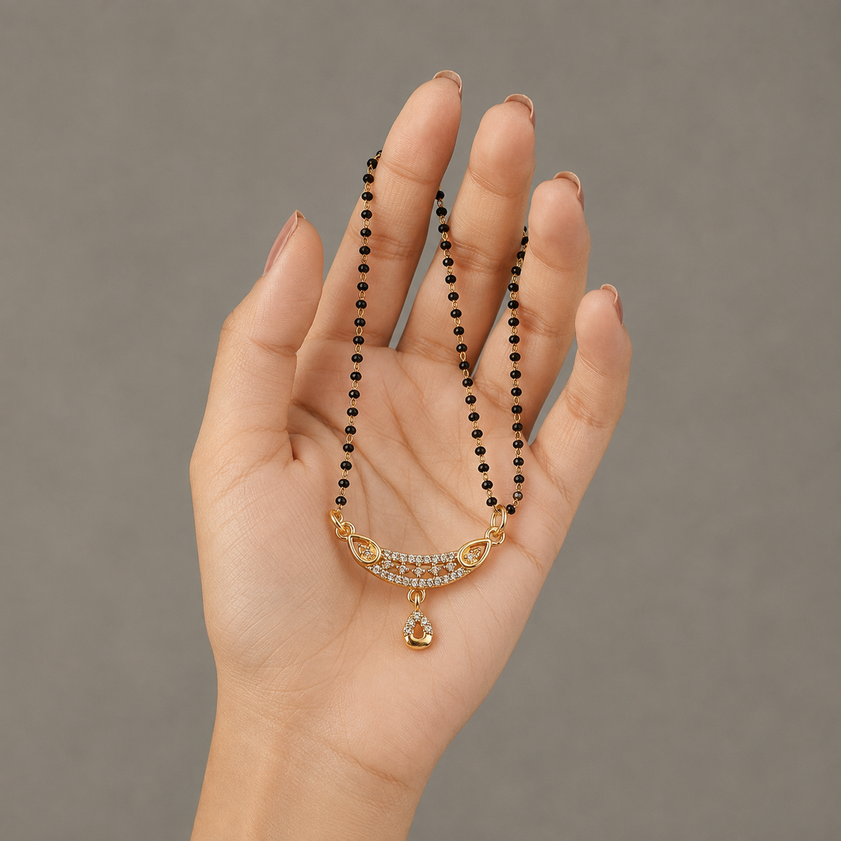 Elara Crystal Teardrop Women’s Mangalsutra GWM 22