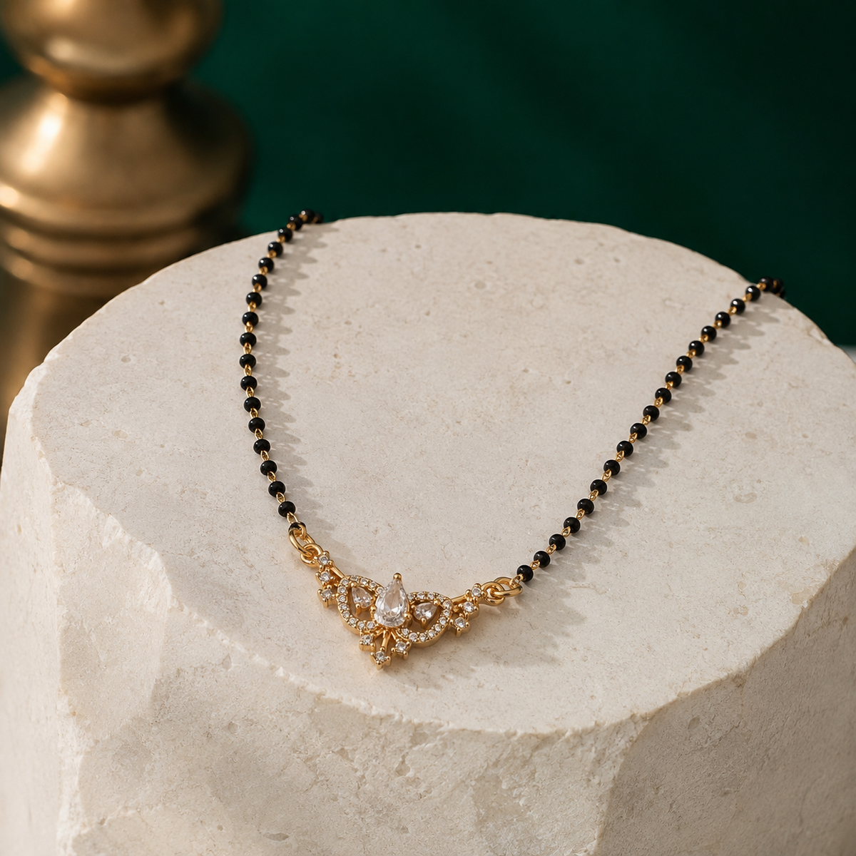 Elaria Teardrop Crystal Women’s Mangalsutra GWM 41