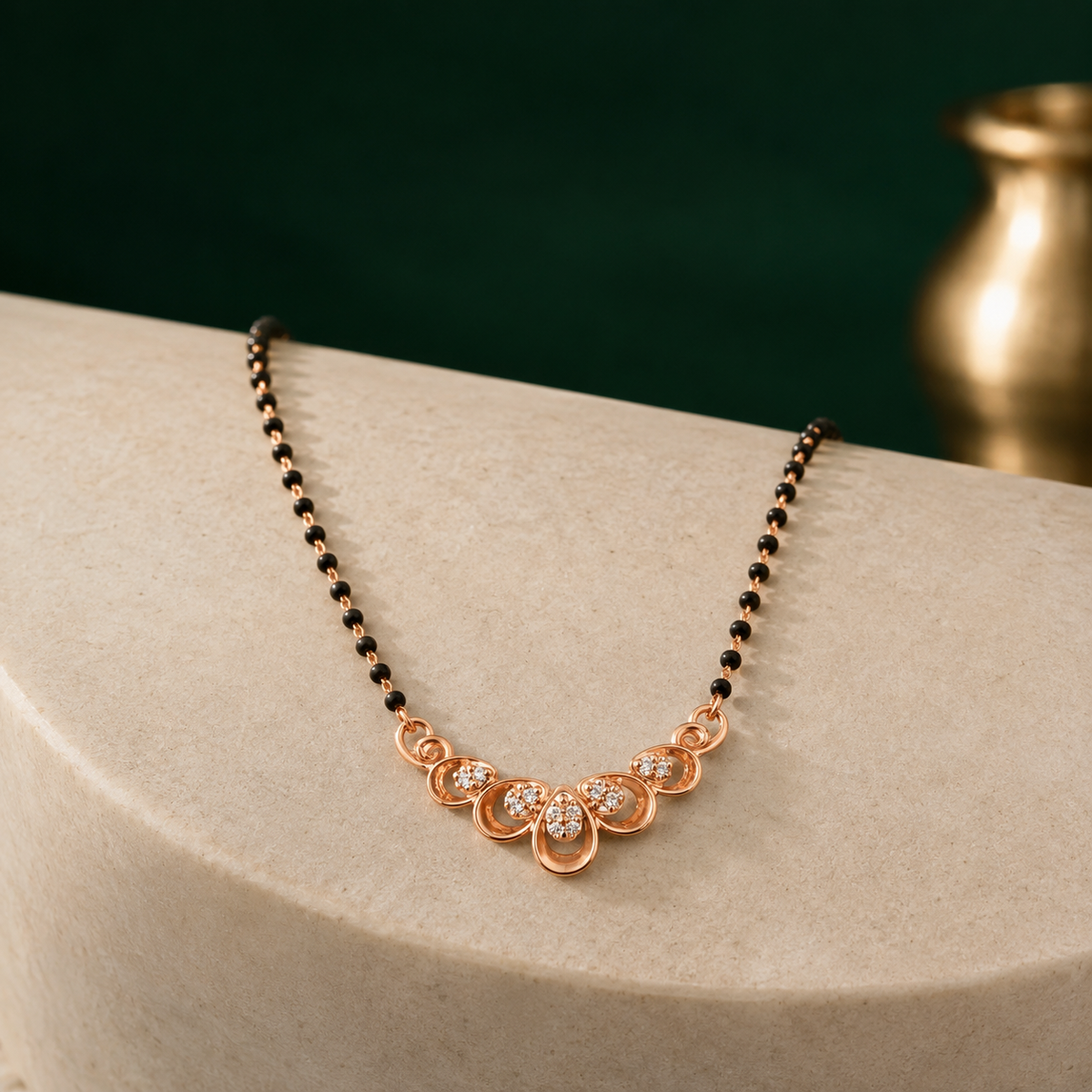 Roselle Bloom Crystal Women’s Mangalsutra GWM 36