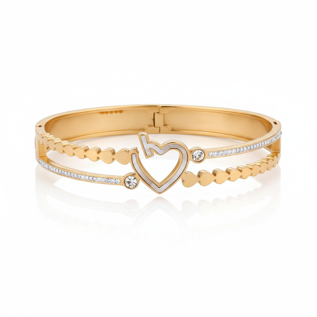 Romantic Dual Layer Heart Kada GWK -9