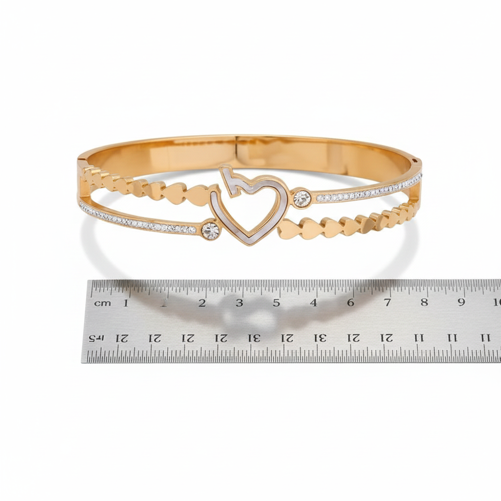 Romantic Dual Layer Heart Kada GWK -9