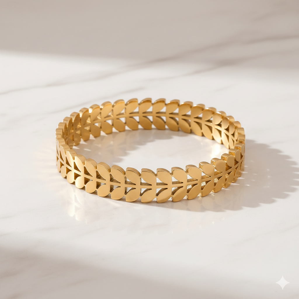 Classic Laurel Leaf Band Kada GWK -7