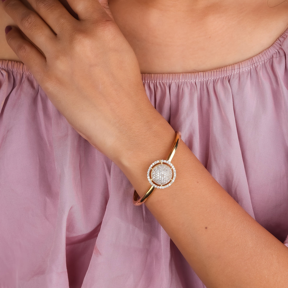 Modern Celestial Orbit Cuff Kada GWK -5