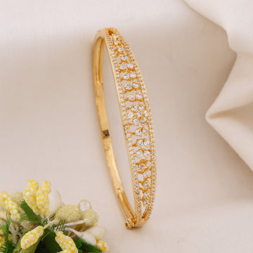 Classic Floral Filigree Mesh Kada GWK -3