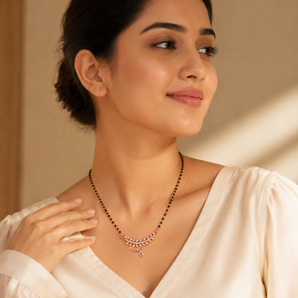 Elara Leaf Drop Women’s Mangalsutra GWM 30